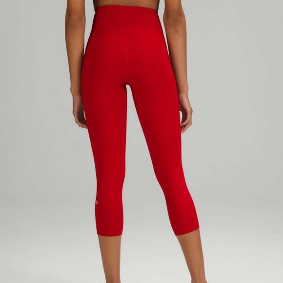 Lululemon Swift Speed High-Rise Crop 21", Dark Red - Picture 1 of 5